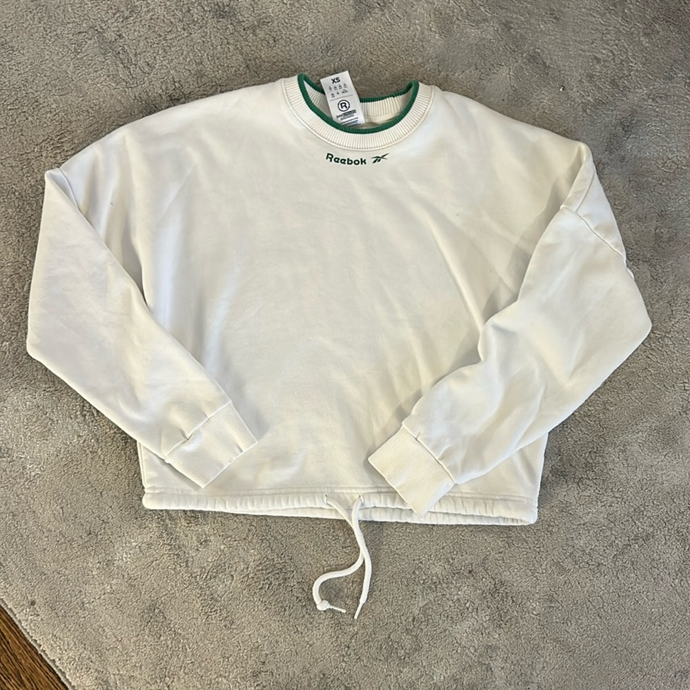 REEBOK DRAW STRING CREW NECK SWEATSHIRT